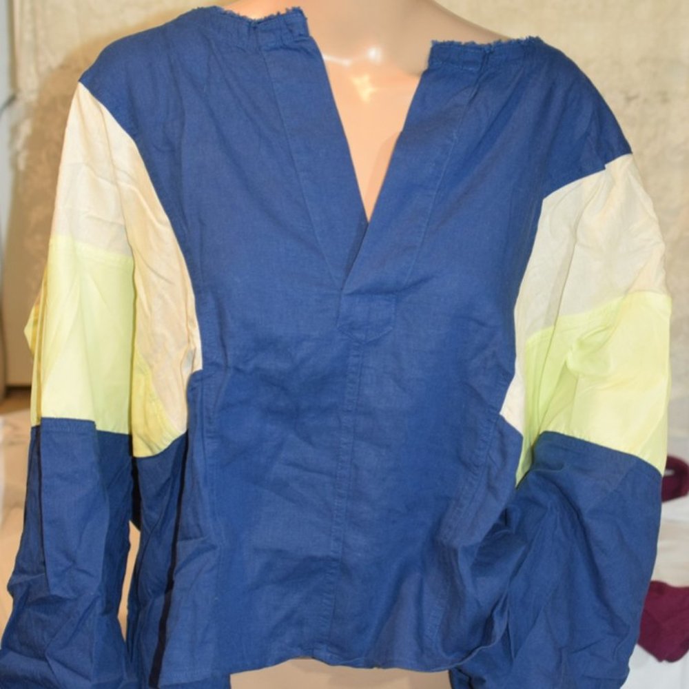 Blue Alpine Free People Shirt